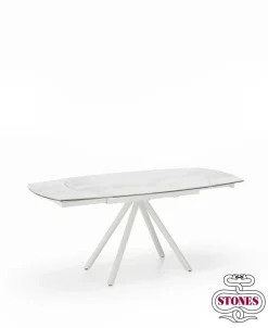 Tavolo sagomato a quattro gambe Kyoto four scontato^Stones Discount