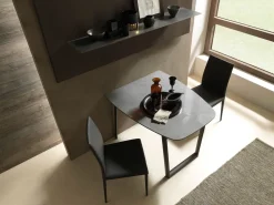 Tavolo sagomato con basamento centrale Ribot scontato Tavoli