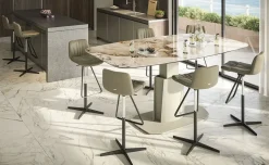 Cattelan Italia Tavolo sagomato in ceramica Aviator di in Offerta Outlet- Tavoli