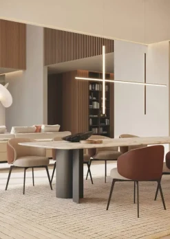 Tavolo sagomato in marmo Gullwing di in Offerta Outlet^Lema