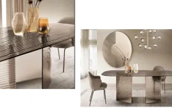 Sale Tavolo sagomato Tavolo glass italy scontato del 35% Tavoli