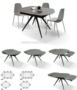 Tavolo sagomato Tempor 1920 scontato del 50%^Collezione esclusiva Outlet