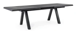 Bizzotto Tavolo scontato da giardino Tavolo krion 205-265 allungabile antracite- Tavoli Da Giardino