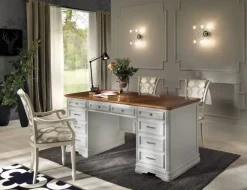 Tavolo Scrivania a 10 cassetti laccata in promo-sconto del 50$ in OFFERTA OUTLET Tavoli