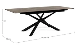 Discount Tavolo Seyfert in ceramica Rettangolare allungabile scontato 50% Tavoli