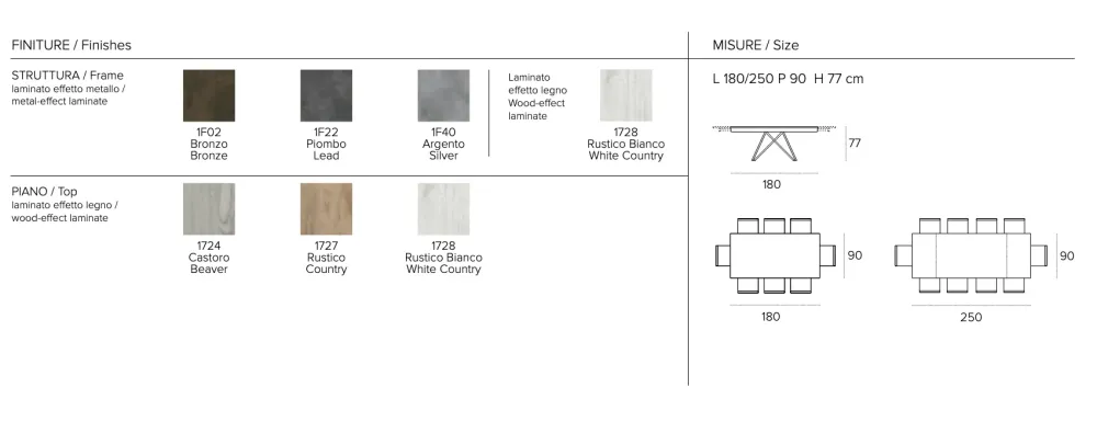 Tavolo Sigma in legno Allungabile^Collezione esclusiva Hot
