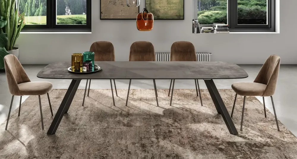 Easyline Tavolo Sirio in altri materiali Rettangolare allungabile- Tavoli