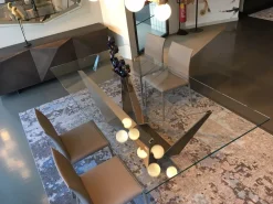 Cattelan Italia Tavolo Skorpio Cattelan in vetro Fisso- Tavoli