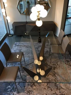 Cattelan Italia Tavolo Skorpio Cattelan in vetro Fisso- Tavoli