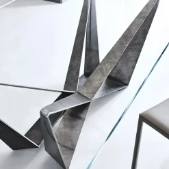 Outlet Tavolo Skorpio in vetro Fisso Tavoli