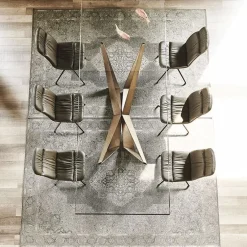 Outlet Tavolo Skorpio in vetro Fisso Tavoli