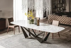 Cattelan Italia Tavolo Skorpio keramic in marmo Fisso- Tavoli