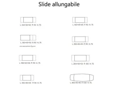 Zamagna Tavolo Slide in laminato Allungabile scontato 30%- Tavoli