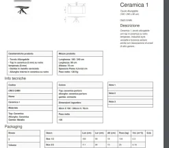 Stones Tavolo Ceramica 1 PREZZI OUTLET -45%- Tavoli