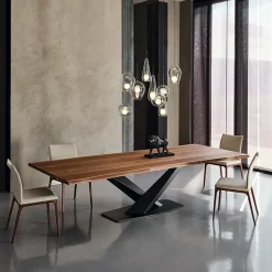 Tavolo Stratos Wood di a prezzi scontati!^Cattelan Italia Sale