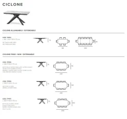 TAVOLO  Ciclone SCONTATO a PREZZI OUTLET^Target Point Best