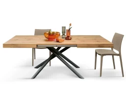 Mobilificio Bellutti Tavolo Tavolo allungabile in laminato rovere   in OFFERTA OUTLET -51%- Tavoli