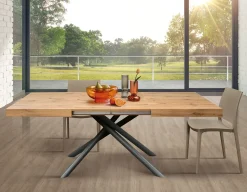 Mobilificio Bellutti Tavolo Tavolo allungabile in laminato rovere   in OFFERTA OUTLET -51%- Tavoli