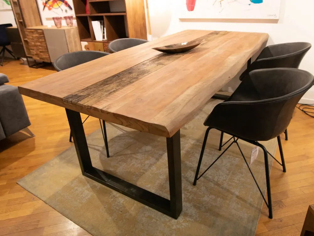 New Tavolo Tavolo massello scortecciato in OFFERTA OUTLET Tavoli