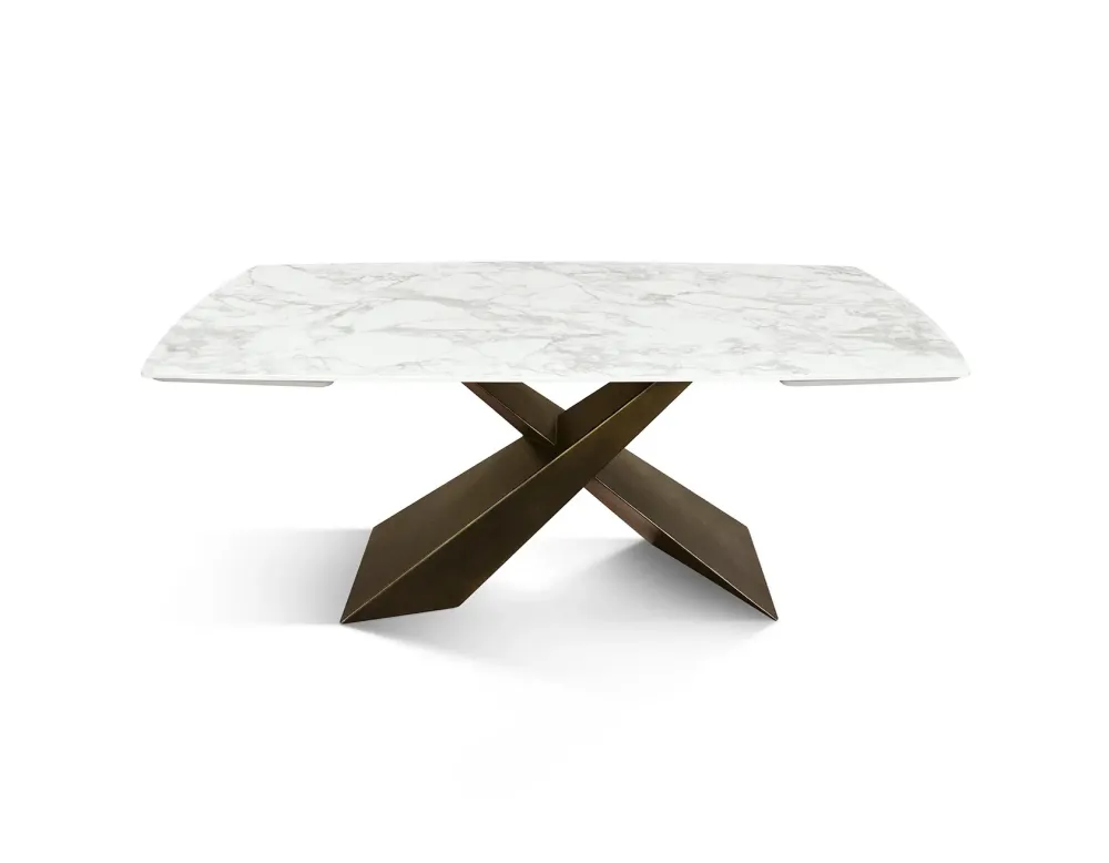 Clearance Tavolo Tavolo in ceramica bianco arabesco in OFFERTA OUTLET -42% Tavoli