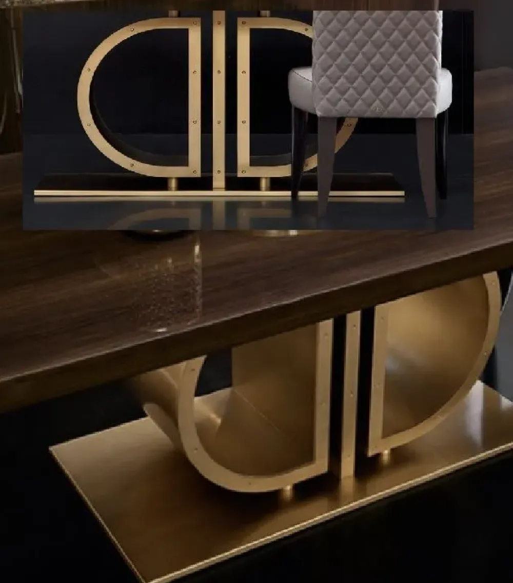 Tavolo Tavolo ottone legno luxury in legno Fisso scontato 30%^Md work Discount