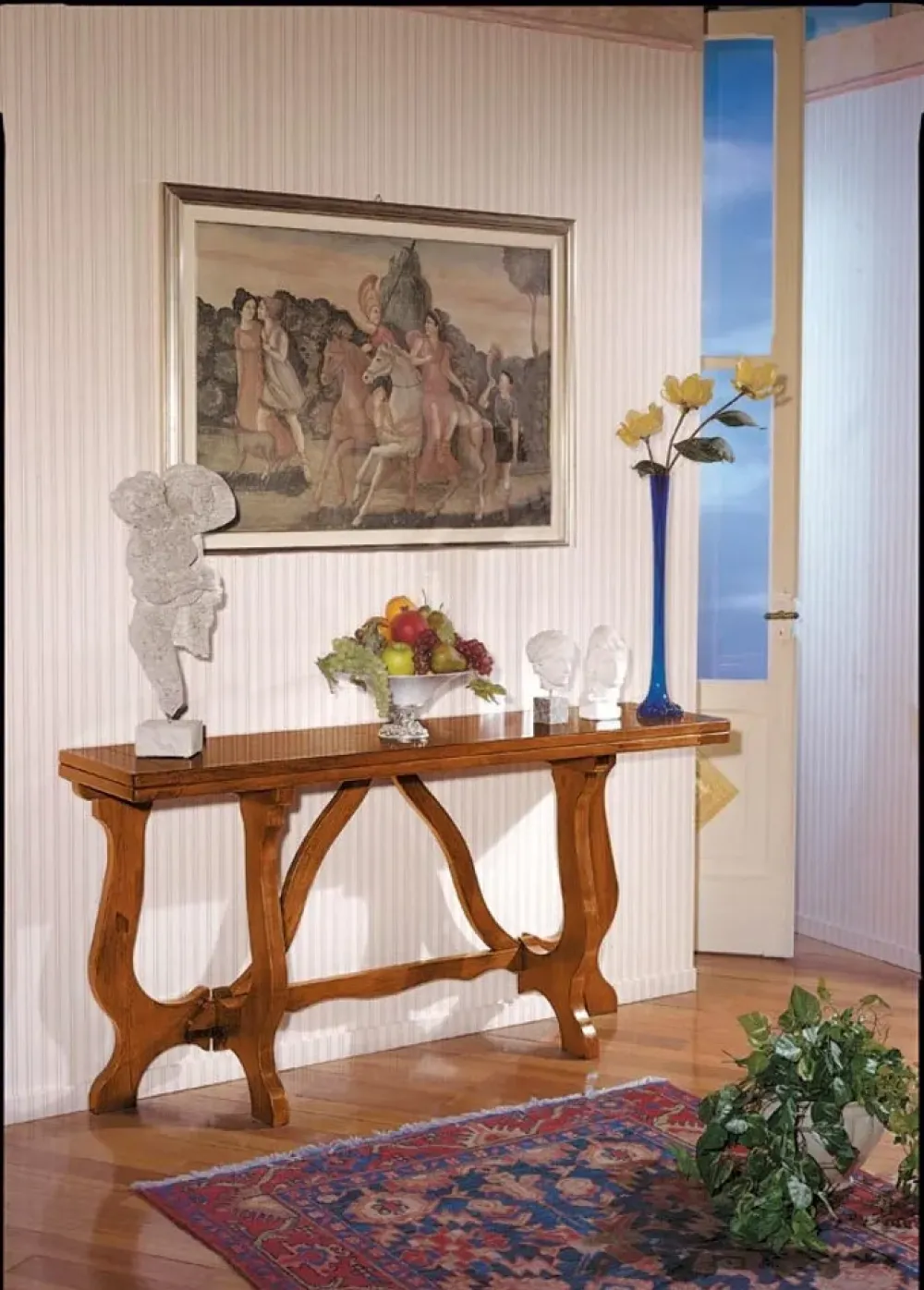 Sale Tavolo Tavolo-consolle-apribile a libro versione arte povera in promo-sconto del 41% in OFFERTA OUTLET Tavoli