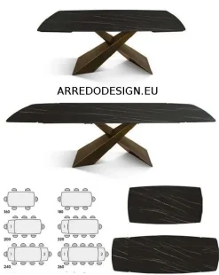 New Tavolo Tempor 2063 in OFFERTA OUTLET -50% Tavoli