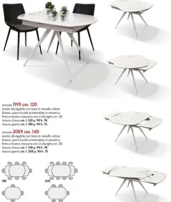 Collezione esclusiva Tavolo Tempor 1919 di scontato del 50%- Tavoli