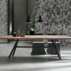 Tavolo Tudor in legno Fisso scontato 31%^Tomasella Outlet