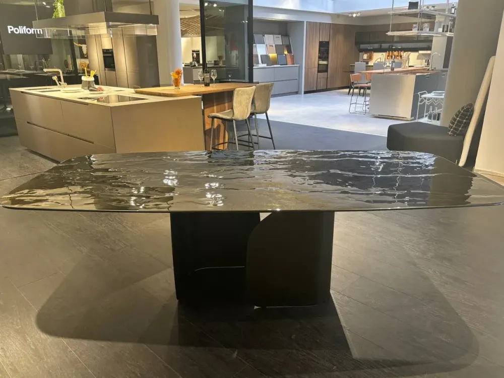 Tavolo Twins in vetro Fisso^Calligaris New