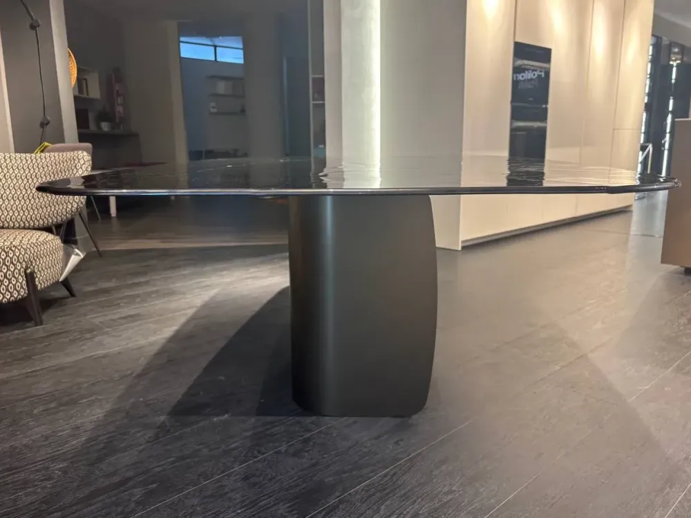 Tavolo Twins in vetro Fisso^Calligaris New