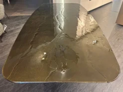 Tavolo Twins in vetro Fisso^Calligaris New