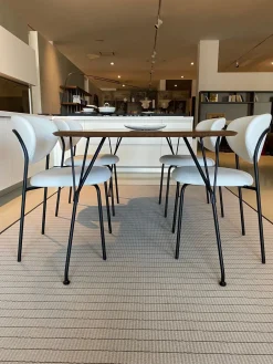 Kartell Tavolo Viscount of wood + sedie cozy connubia in legno Fisso- Tavoli