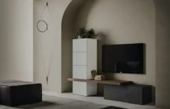 Tomasella Skt3: parete attrezzata in stile design, Outlet con sconto!- Pareti Attrezzate