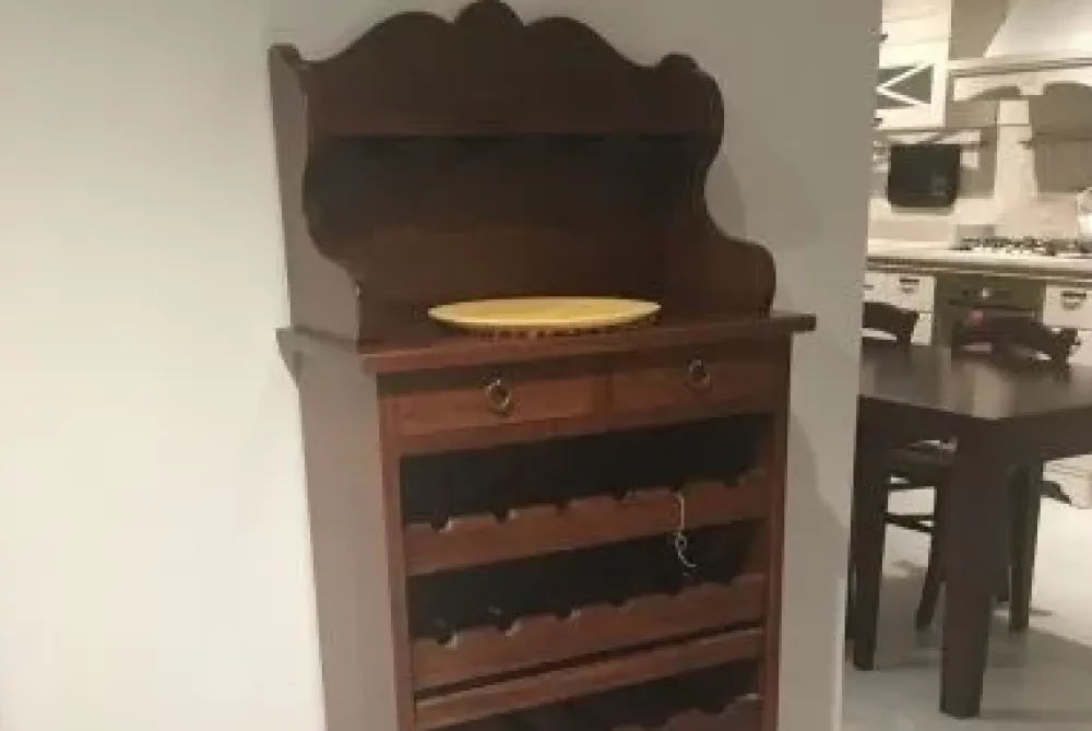 Outlet Vetrinetta Cantinetta legno massello di a prezzo Outlet Vetrinette