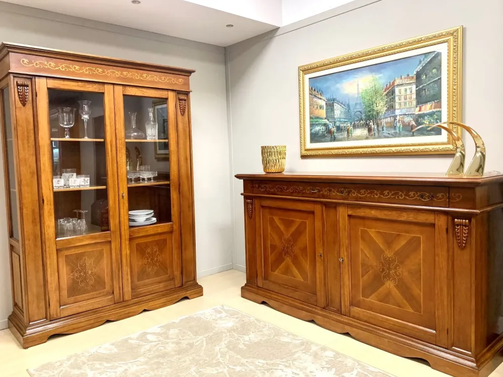 Clearance Vetrinetta Cristalliera stile classico Cristalliera di in offerta Vetrinette