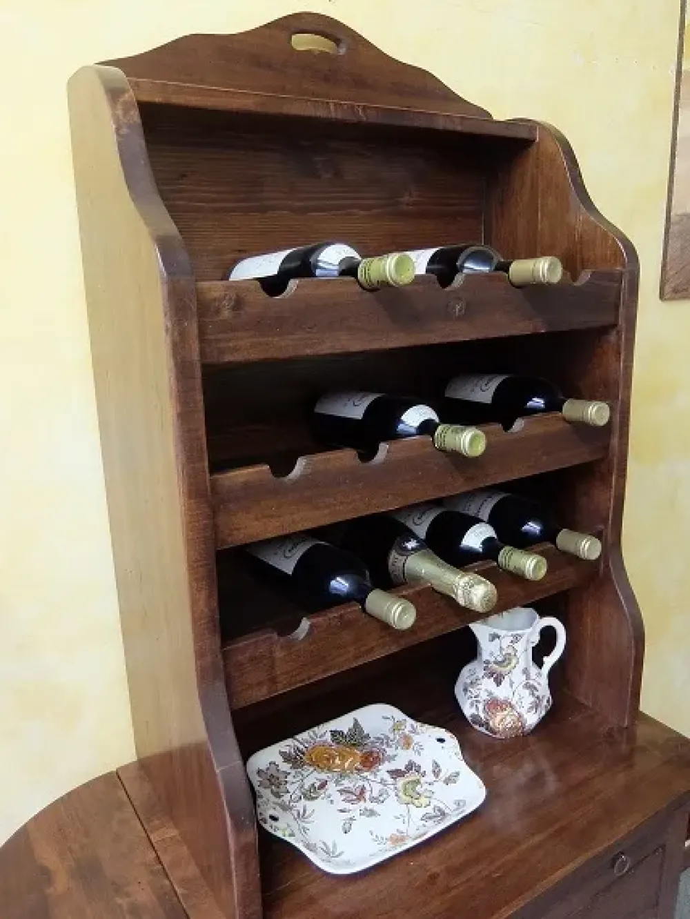 Vetrinetta in legno stile classico Cantina^Artigianale Online