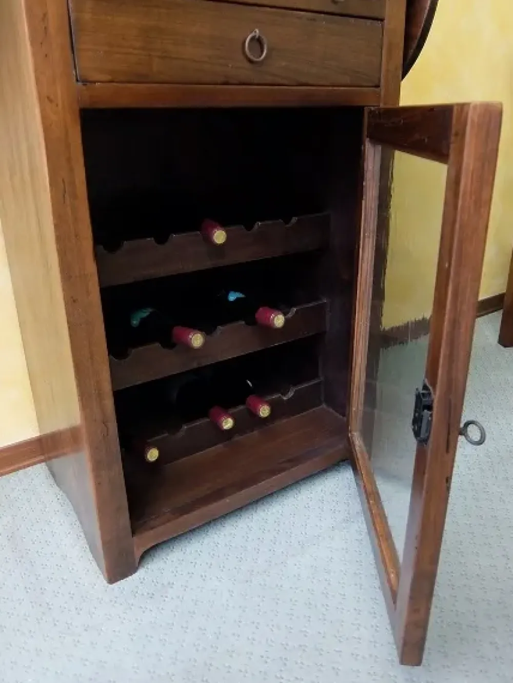 Vetrinetta in legno stile classico Cantina^Artigianale Online