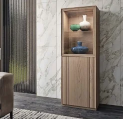 Mobilificio Bellutti Vetrinetta Modello nova in legno in Offerta Outlet- Vetrinette