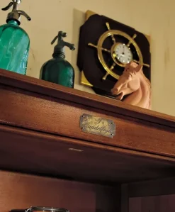 Artigianale Vetrinetta Modello quadrifogli in legno a prezzo scontato- Vetrinette