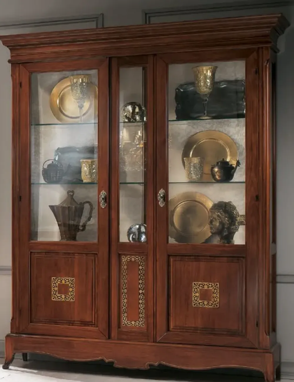 Collezione esclusiva Vetrinetta Serena argentiera in stile classico a prezzi outlet- Vetrinette