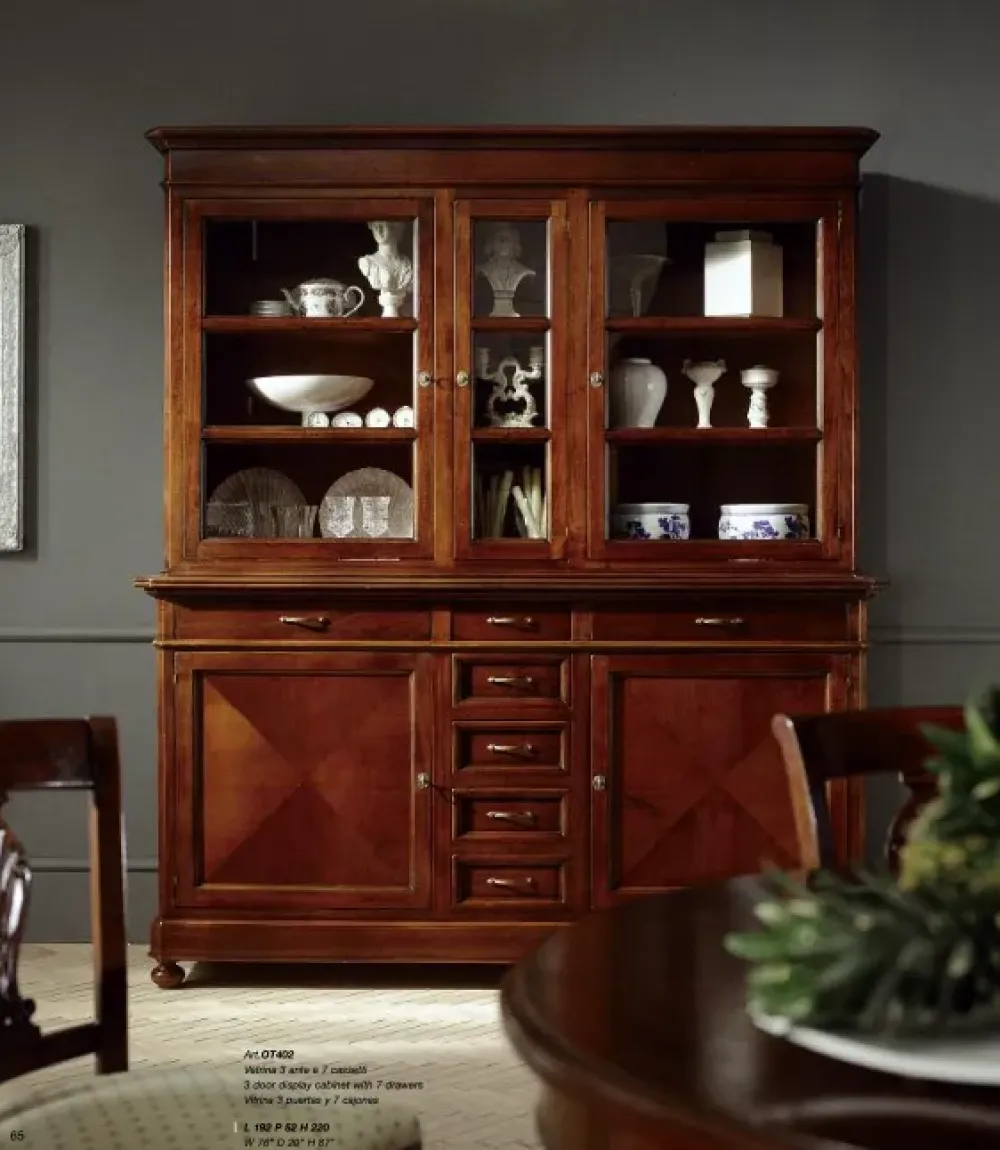 Sale Vetrinetta Vetrina 3 ante in legno in Offerta Outlet Vetrinette