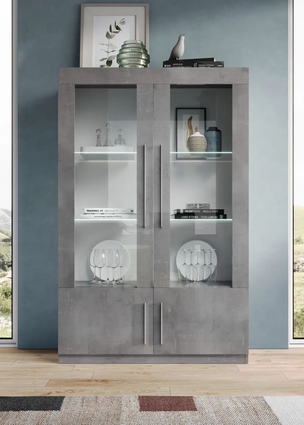 Vetrinetta Vetrina 2a. greta stile moderno Vetrina 2a. greta di in offerta^Artigianale Outlet