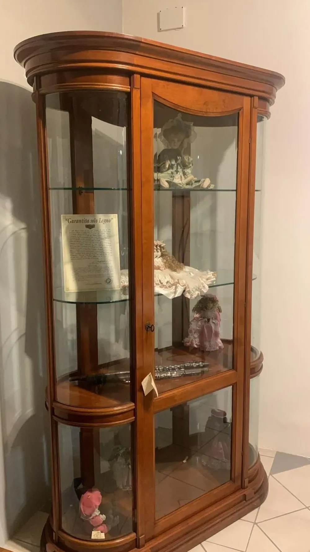 Outlet Vetrinetta Vetrina bifacciale in stile classico con forte sconto Vetrinette