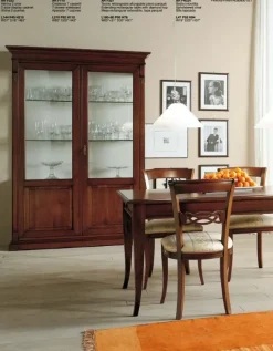 Vetrinetta Vetrina f223 in legno a prezzo scontato^Falegnameria Italiana Outlet