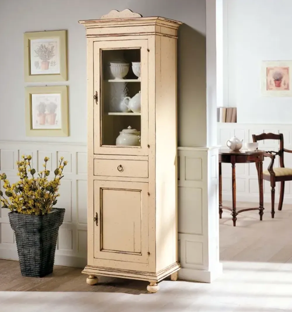 Sale Vetrinetta Vetrina f215 in legno a prezzo Outlet Vetrinette