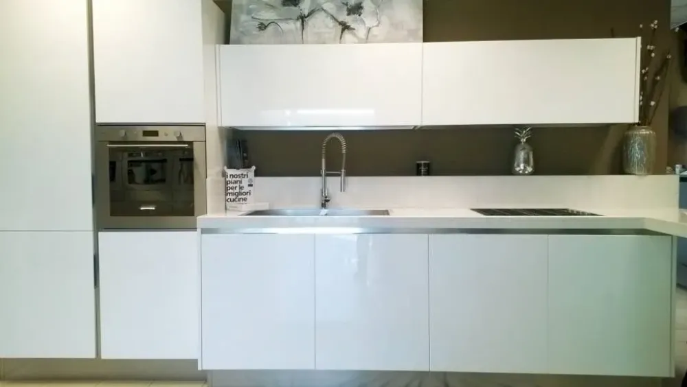 Spagnol cucine Viva : cucina bianca design lineare a 9400€!- Cucine Lineari|Cucine Design
