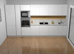 Spagnol cucine Viva : cucina bianca design lineare a 9400€!- Cucine Lineari|Cucine Design