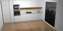 Spagnol cucine Viva : cucina bianca design lineare a 9400€!- Cucine Lineari|Cucine Design